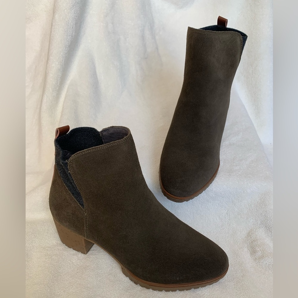 Dr Scholls Lively Ankle Boots in Olive Women’s Size 8.5M